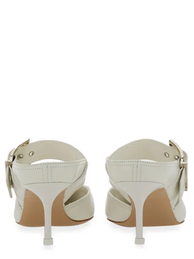 Alexander Mcqueen Punk Buckle Mule In White