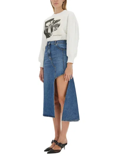 Alexander Mcqueen Alexander Mc Queen Sweatshirt With Logo In Multicolor