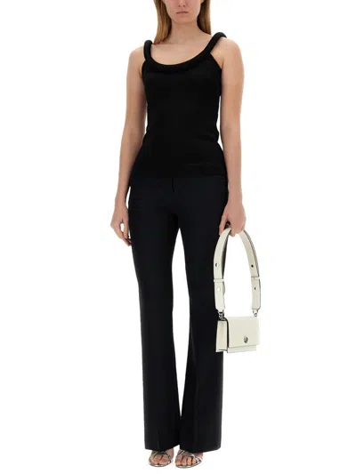 Alexander Mcqueen Alexander Mc Queen Tops With Logo In Black