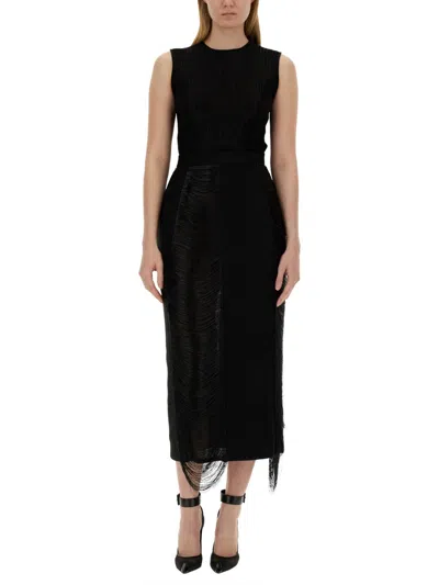 Alexander Mcqueen Women's Top Armor Stick Top In Black