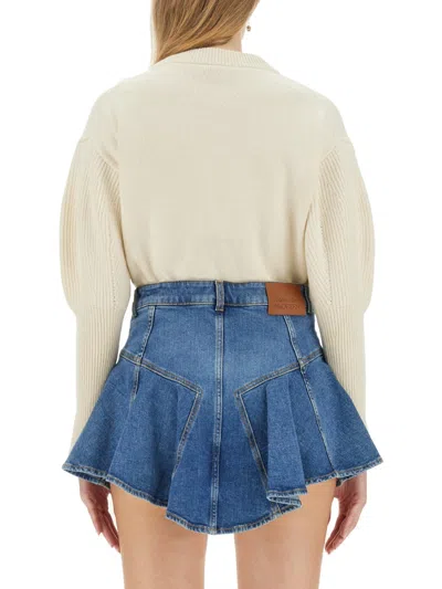 Alexander Mcqueen Alexander Mc Queen Wool Jersey. In Cream