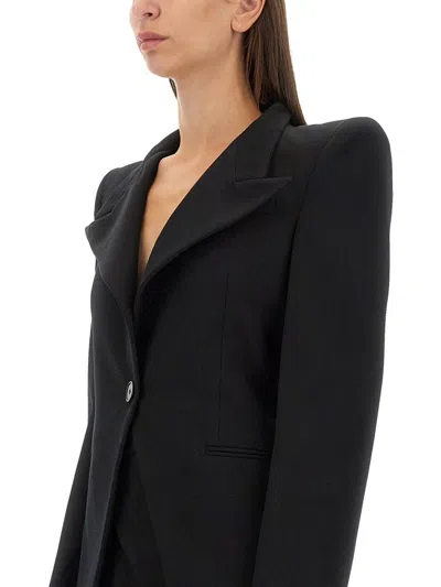 Alexander Mcqueen Women's Wool Jacket In Black