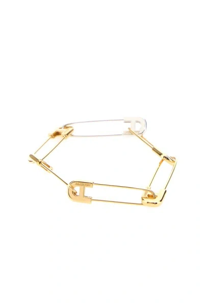 Ambush Man Two-tone Metal A Safety Pin Link Bracelet In Multicolor