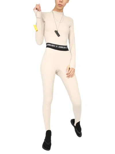 Ambush Long Sleeve T-shirt In Cream
