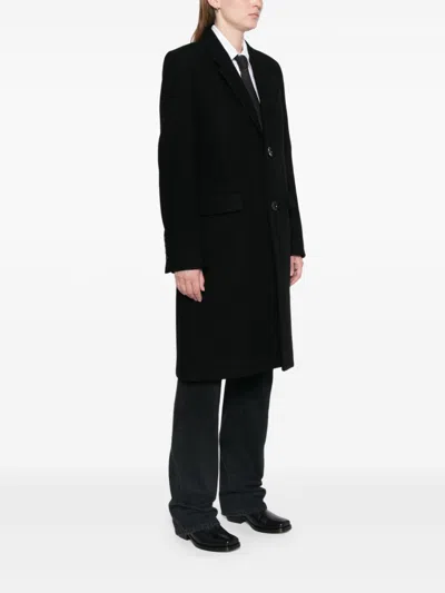 Ami Alexandre Mattiussi Ami Paris Wool Single-breasted Coat In Multicolor