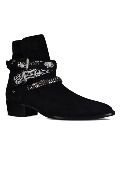 Amiri Man Ankle Boots Black Size 10 Soft Leather In Black