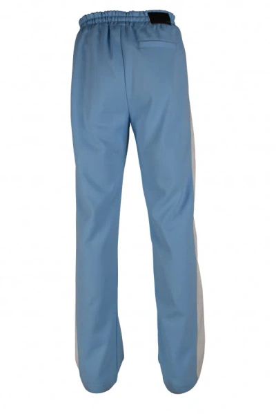 Amiri Light Blue Polyester Jogging Pants In Blue