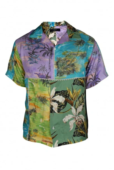 Amiri Patchwork Shirt In Multicolor