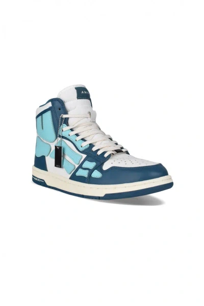Amiri Skeleton High Top Sneaker In Blue