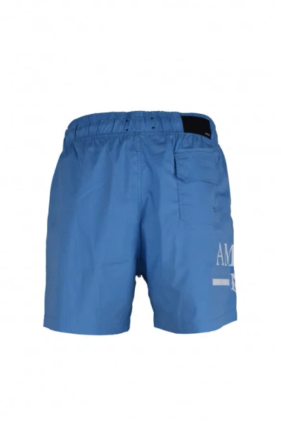 Amiri Logo-print Shorts In Blue