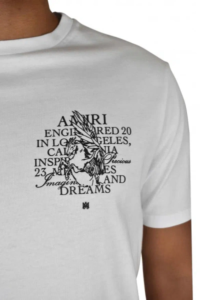 Amiri Logo-print Cotton T-shirt In White