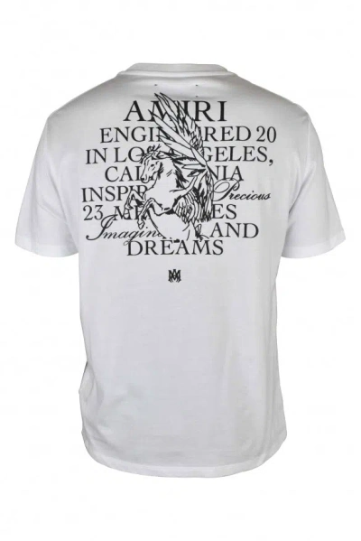 Amiri Logo-print Cotton T-shirt In White
