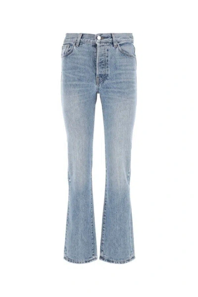 Amiri Light Blue Straight Leg Jeans In Blue