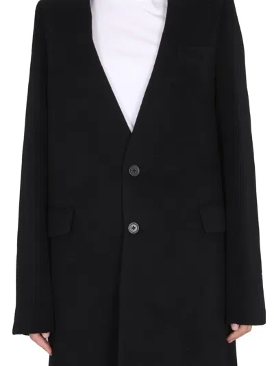 Ann Demeulemeester Celine Coat In Black