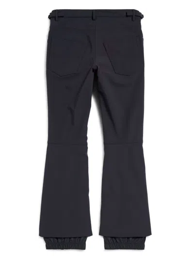 Balenciaga Logo-print Press-stud Flared Trousers In Multicolor