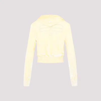 Balenciaga Velvet Zip-up Hooded Sweatshirt In Multicolor