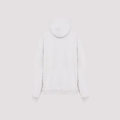 Balenciaga Off White Cotton Large Fit Hoodie In White