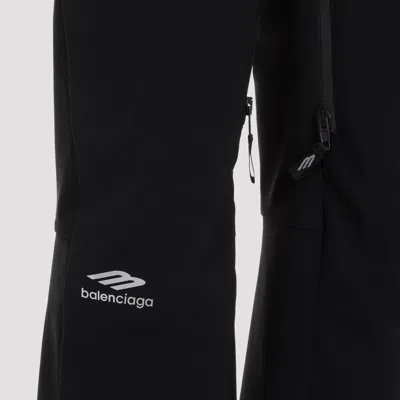 Balenciaga Black Stretch Nylon Ski Pant In Black