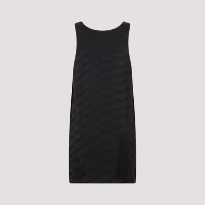Balenciaga Abito Stile Canotta Bb Monogram Da Donna In Nero In Black