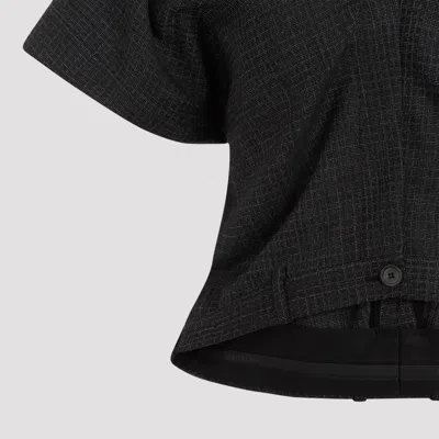 Balenciaga Tailored Pants Wool Top In Black