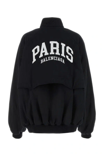 Balenciaga Jacket With Faux Fur Lining In Black