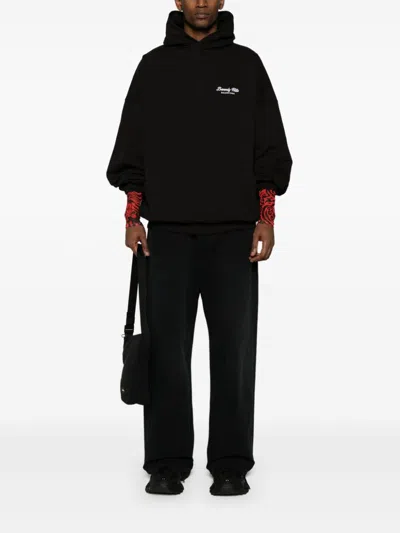 Balenciaga Beverly Hills Logo Hooded Sweatshirt In Multicolor