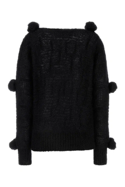 Blumarine Knitwear In Black Wool In Black
