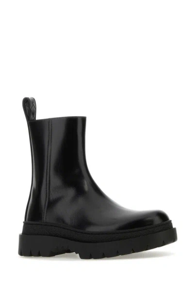 Bottega Veneta 3.5cm Highway Leather Ankle Boots In Black