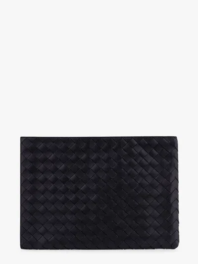 Bottega Veneta Men  Black Clutches In Black