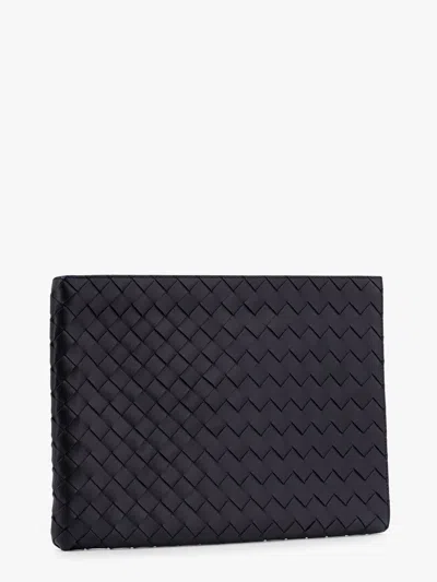 Bottega Veneta Men  Black Clutches In Black