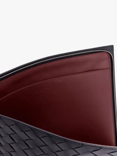 Bottega Veneta Men  Black Clutches In Black
