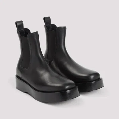 Bottega Veneta Torino Chelsea Ankle Boot Black In Black