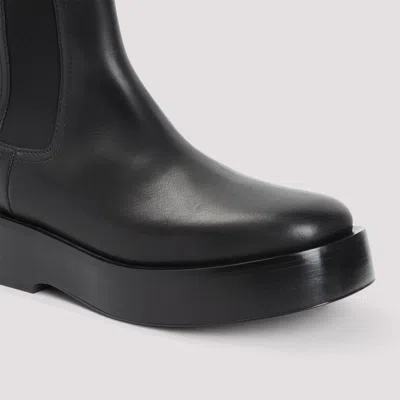 Bottega Veneta Torino Chelsea Ankle Boot Black In Black