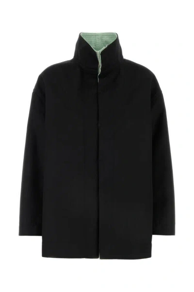 Bottega Veneta Notebook Collar Bomber Jacket In Black