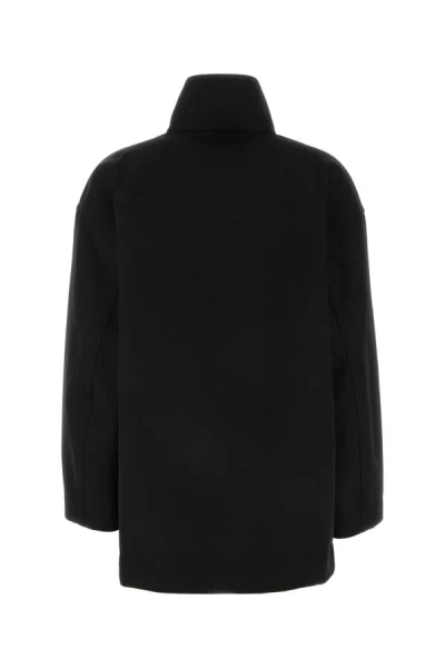 Bottega Veneta Notebook Collar Bomber Jacket In Black