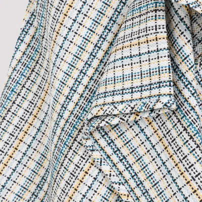 Bottega Veneta Women's Cotton Check Skirt | Size 40 | 782386v3g70 In Multicolor
