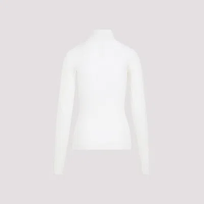 Bottega Veneta Rib-knit Turtleneck Sweater In White