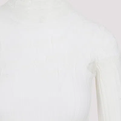 Bottega Veneta Rib-knit Turtleneck Sweater In White