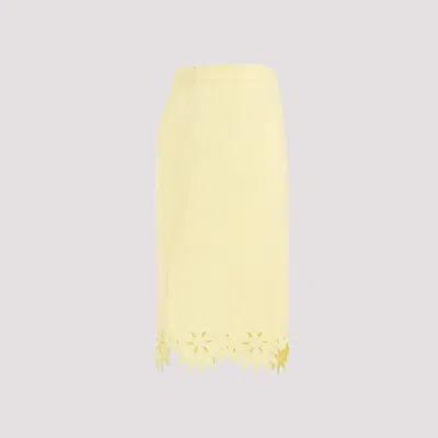 Bottega Veneta Embroidered Midi Skirt In Multicolor
