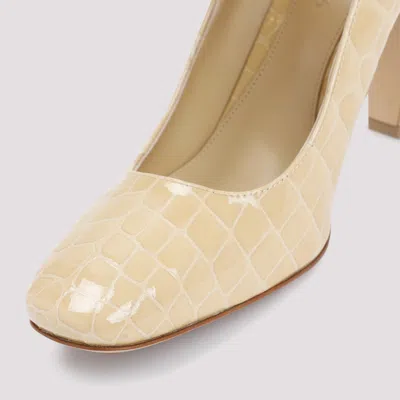 Bottega Veneta Mostra 90 Mary Jane Pump In Croc-embossed Leather In Multicolor