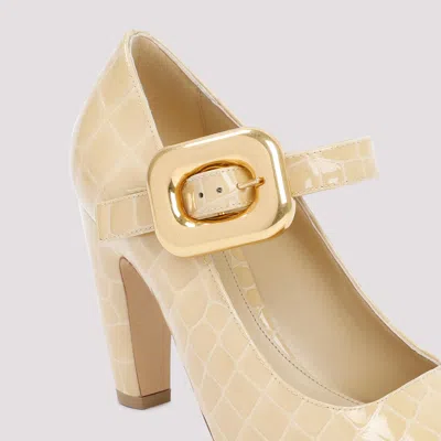 Bottega Veneta Mostra 90 Mary Jane Pump In Croc-embossed Leather In Multicolor