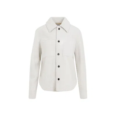 Shop Bottega Veneta Women  Shearling Jacket In White