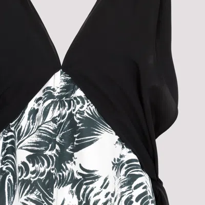 Bottega Veneta Printed Sleeveless Maxi Dress In Black