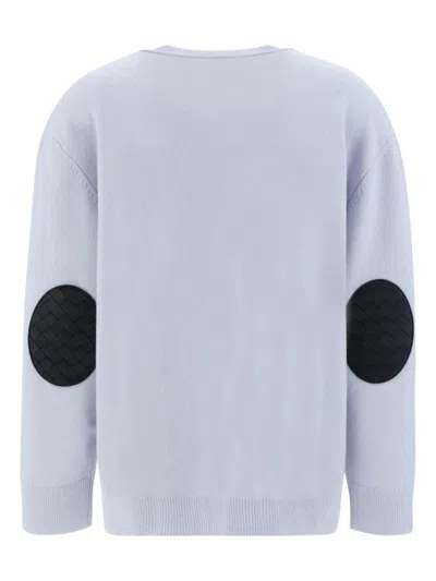 Bottega Veneta Classic Cashmere Cardigan With Intrec Patches In Multicolor