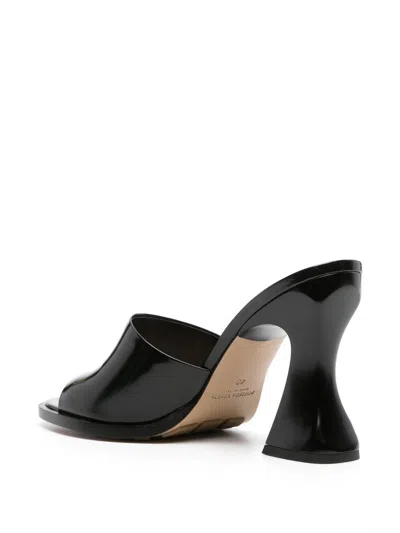Bottega Veneta Cha-cha Patent Leather Mules In Multicolor