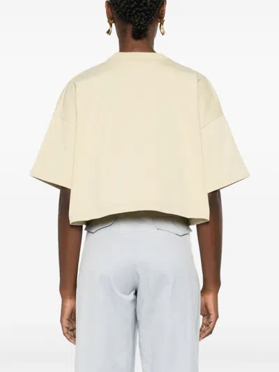 Bottega Veneta Short T-shirt With Round Neck In Multicolor