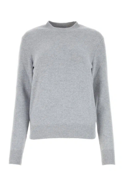 Bottega Veneta Cashmere Knit Sweater In Gray