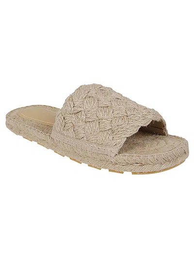 Bottega Veneta Round Head Flat-soled Slippers In Multicolor
