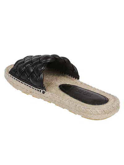 Bottega Veneta Jack Intrecciato Flat Sandals In Multicolor