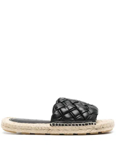 Bottega Veneta Jack Intrecciato Flat Sandals In Multicolor